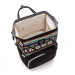 Nappy Bags - Patterned Baby Bags + 2 Stroller Hooks