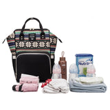 Nappy Bags - Patterned Baby Bags + 2 Stroller Hooks