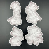 Cookie Cutters & Cookie Stamps - 4 pc