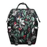 Diaper backpack bag Green Leaf