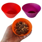 Large Silicone Cupcake Moulds / Food Cups 6pc