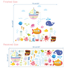 Removable Wall Stickers - Under the Sea Size