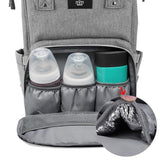 Grey Baby Bag + 2 Stroller Hooks-Baby Bag-DEj KidS NZ